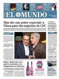 Primeras páginas de los diarios llegados esta noche a nuestra redacción