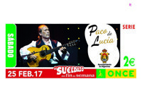 El cupón de la ONCE dedicado a Paco de Lucía reparte 560.000 euros en premios entre Cádiz, Córdoba, Granada y Málaga