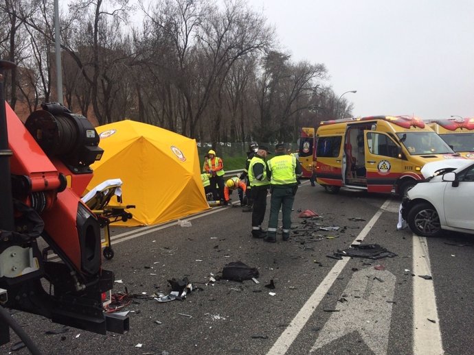 Imagen del accidente de tráfico