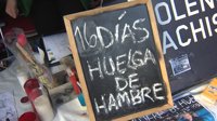 Unas 300 personas se concentran en Sol en apoyo de las mujeres en huelga de hambre contra la violencia de género