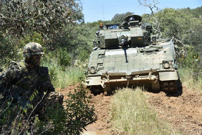 Uno de los ejercicios de la BRI X de Cerro Muriano