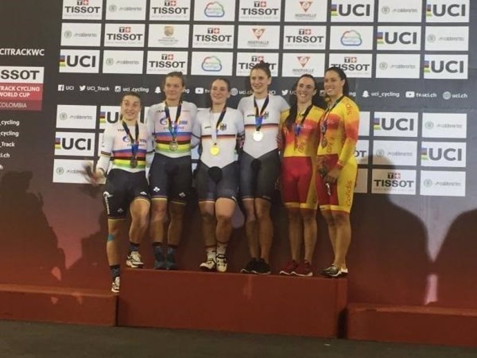 Tania Calvo Helena Casas Copa Mundo ciclismo pista Cali