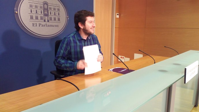 El secretario general de Podemos, Alberto Jarabo