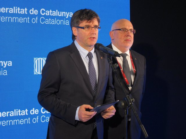 C.Puigdemont (pte.Generalitat) conseller J.Baiget