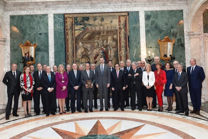 El Rei rep en audiència el Comitè Executiu de Foment del Treball