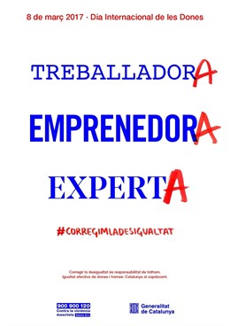 Cartell de la campanya 'Corregim la desigualtat' de l'ICD