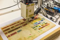 Un equipo investigador de la Universidad de Oxford estudia la 'Tabla de colores' de Haenke en el Real Jardín Botánico 