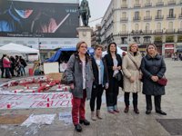 Causapié pide a Carmena que "evite" multar a las mujeres acampadas en Sol contra la violencia de género