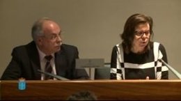 El Director de Ganadería y la consejera de Medio Rural. 