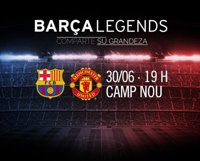 Leyendas del Barça y Manchester United jugarán en el Camp Nou el 30 de junio
