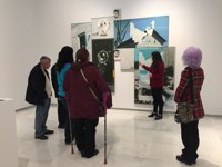 Las artistas de la muestra 'Anticipándonos al futuro' protagonizan las visitas guiadas del Área de Cultura