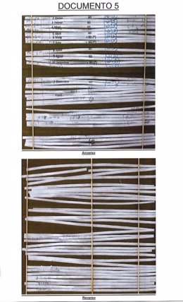 Documento hallado en la trituradora de papel de Andreu Viloca