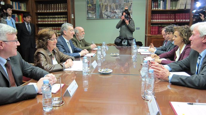 Reunión del Gobierno de Aragón con la ministra de Sanidad