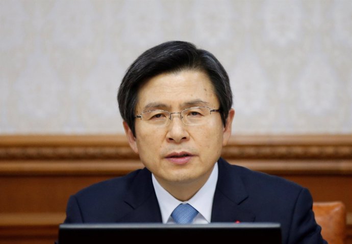 El primer ministro y presidente interino de Corea del Sur, Hwang Kyo Ahn