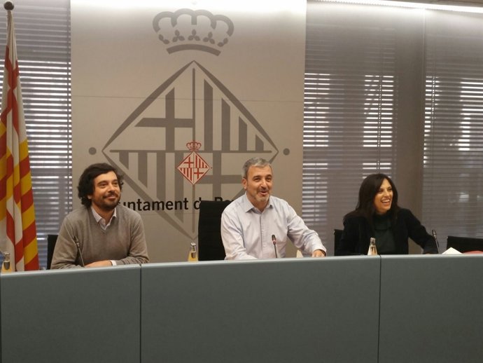 Jaume Collboni,Daniel Mòdol y Rosa Ortiz