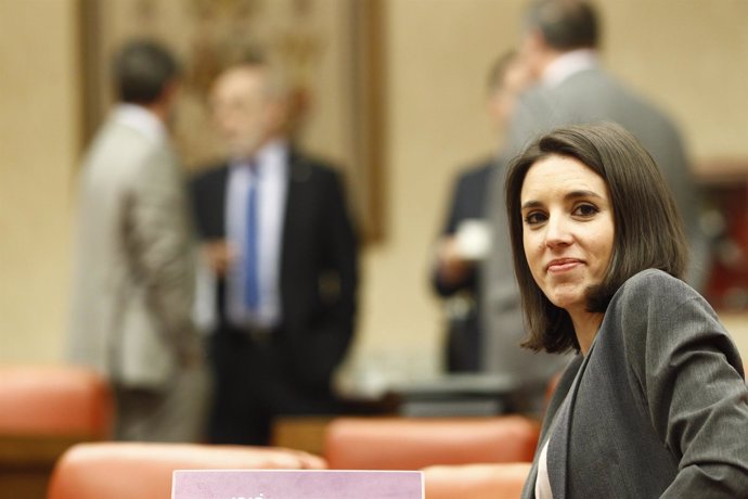 Irene Montero en la Comsión de Justicia del Congreso