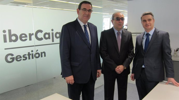 Valero Penón, Rodrigo Galán y Óscar del Diego, de Ibercaja