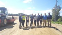 Las obras de los nuevos accesos al Rocío llegan a su ecuador cumpliendo con los plazos previstos establecidos