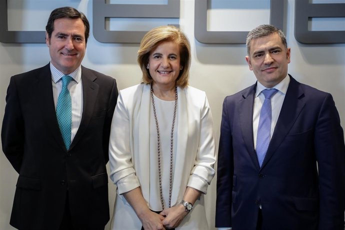 Fátima Báñez y Antonio Garamendi
