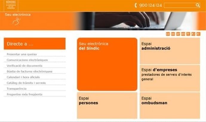 Plataforma electrònica impulsada pel Síndic de Greuges