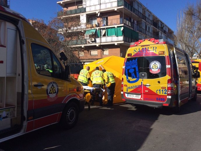 Explosión en Vicálvaro (Madrid)