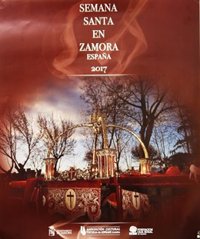 El pebetero de la Cofradía del Silencio, protagonista del cartel de la Semana Santa de la Tertulia del Cofrade de Zamora