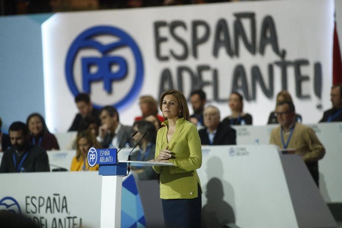 Maria Dolores de Cospedal durante el Congreso del PP