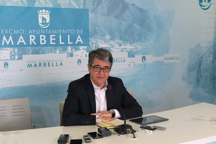 Javier Porcuna en rueda de prensa.