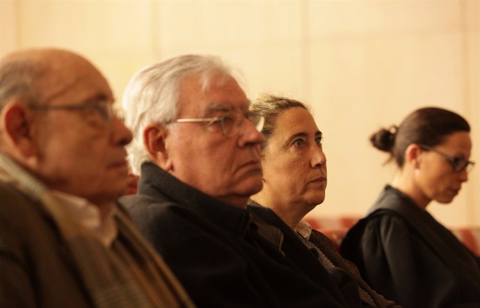 Fèlix Millet, Jordi Montull i Gemma Montull en el judici del cas Palau