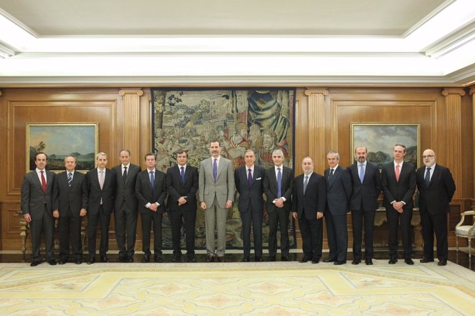 Audiencia del Rey Felipe VI con la Alianza por la Competitividad