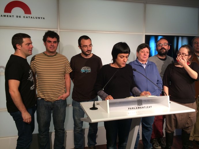 Diputats de la CUP en el Parlament