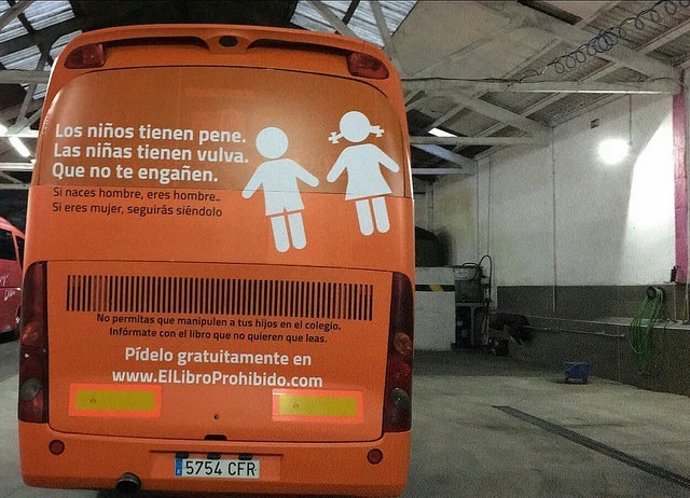 Autobús d'Hazte Oír contra menors transexual