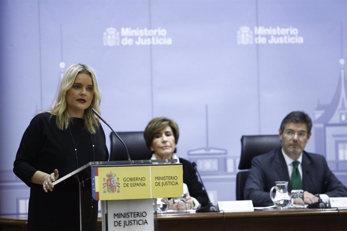El ministro de Justicia, Rafael Catalá, en un homenaje al fiscal Luis Portero