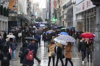 Las nevadas, las lluvias y el viento fuerte darán paso mañana al tiempo primaveral de la última semana