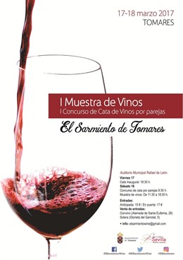 Cartel de la I Muestra de Vinos.