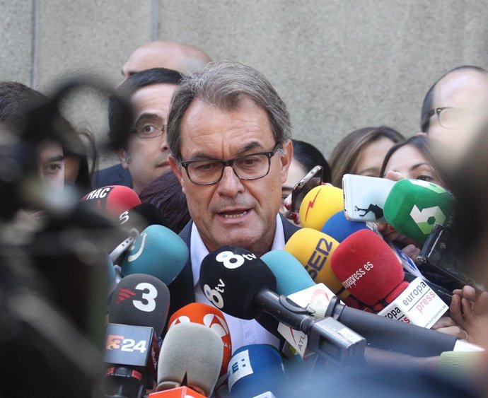 Artur Mas, haciendo declaraciones