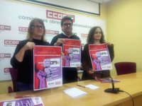 CCOO Extremadura exige un "acto de rebeldía" contra la violencia machista y la desigualdad