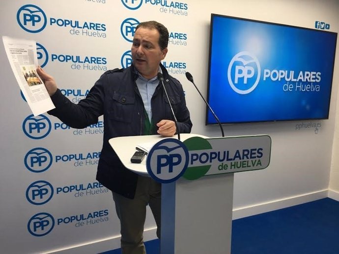 El secretario general del PP de Huelva, David Toscano.