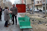 El PP critica el "abandono" de los parterres y el mobiliario del bulevar de Gran Vía