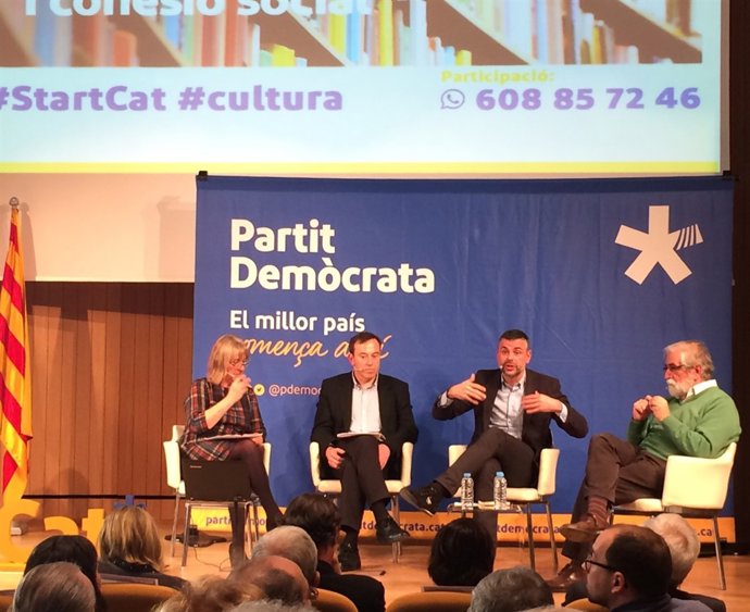Santi Vila en l'acte "Cultura i Llengua, motors de llibertat i cohesió social"