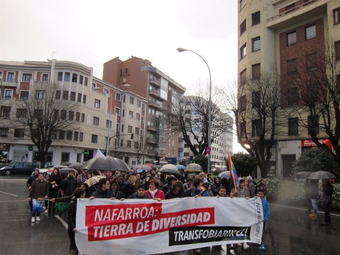 Manifestación en Pamplona contra la transfobia             