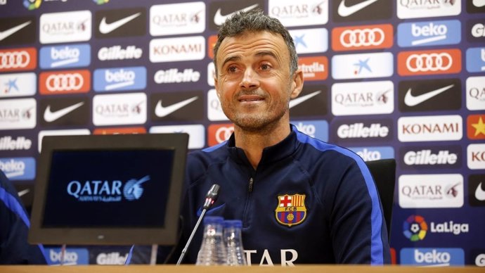 Luis Enrique en rueda de prensa