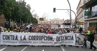 Miles de personas claman en Murcia "contra la corrupción" y exigen la dimisión de Pedro Antonio Sánchez