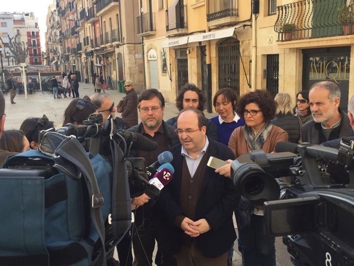 El primer secretari del PSC, Miquel Iceta, a Tarragona.