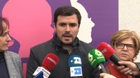 Garzón (IU): "El feminismo está siendo la punta de lanza en la defensa de los derechos humanos en general"