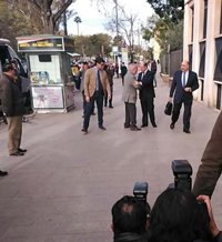 El presidente murciano concluye su declaración por el caso Auditorio tras cuatro horas en sede judicial