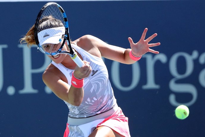 Garbñe Muguruza en el US Open