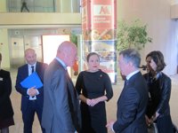 Rousset recibe a Urkullu y Barkos en la sede del consejo regional de Nueva Aquitania en Burdeos