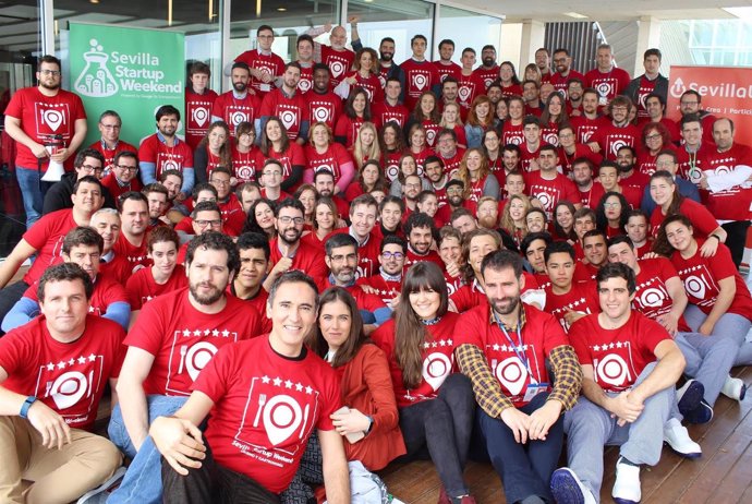 Participantes en el tercer Sevilla Startup Weekend de Turismo y Gastronomía