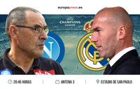 Horario y dónde ver el Nápoles – Real Madrid | Vuelta de octavos de final Champions League